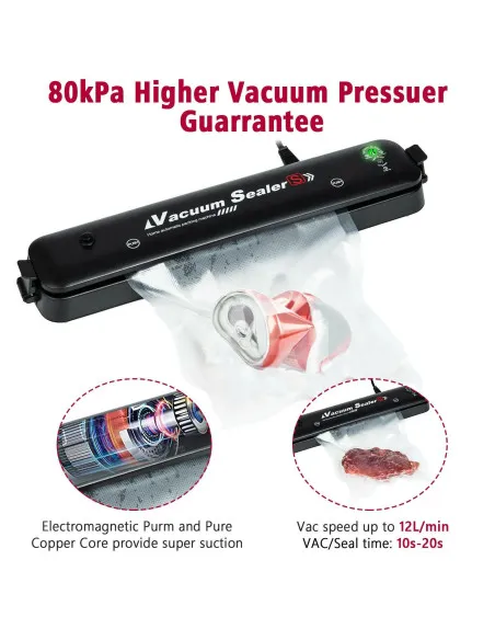 Aparat de vidat si sigilat, 90 w, latime etansare
