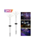 Set 2 x Lampa Solara Artificii cu Suport Metalic