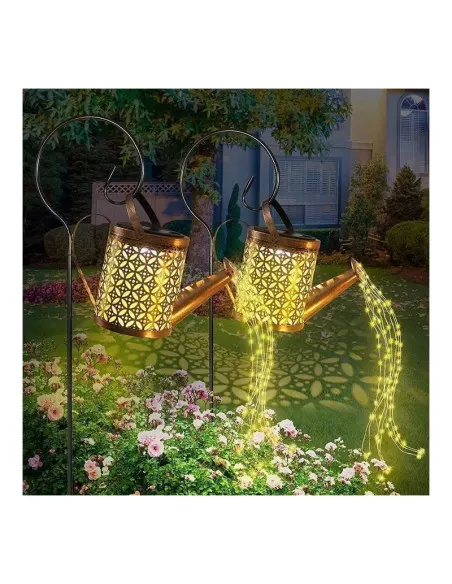 Set 2 x Stropitoare solara cu lumini pentru gradina