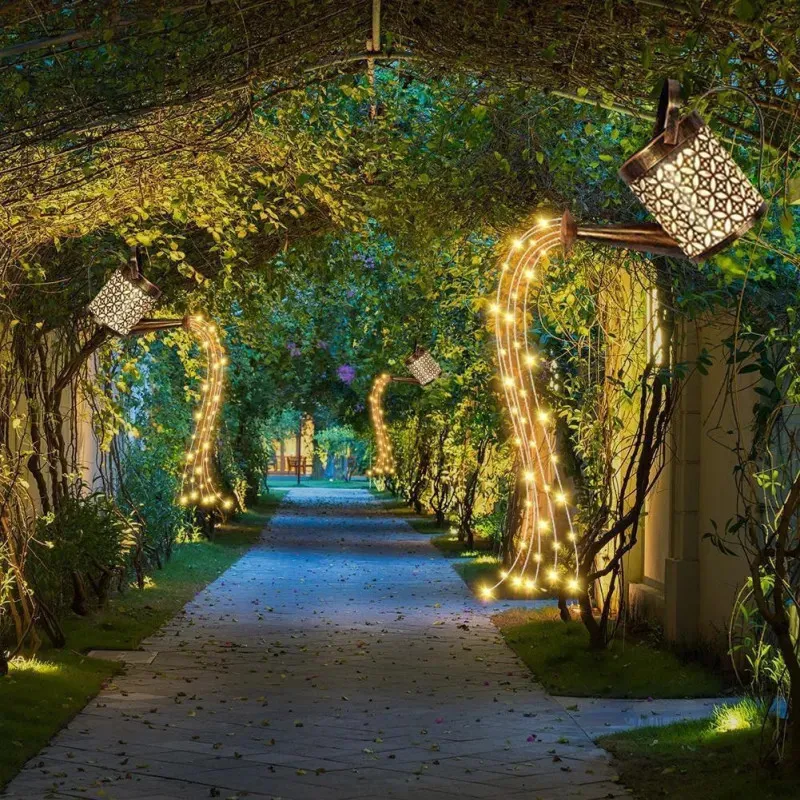 Set 2 x Stropitoare solara cu lumini pentru gradina