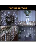 Instalatie 12 metri, 300 LED-uri tip turturi