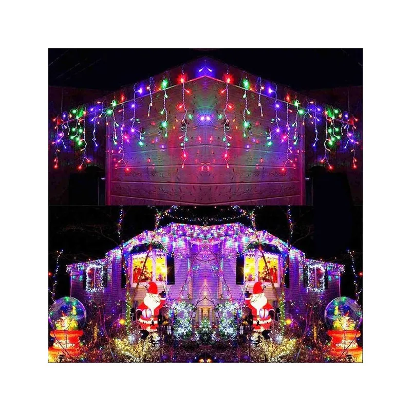 Instalatie 12 metri, 300 LED-uri tip turturi