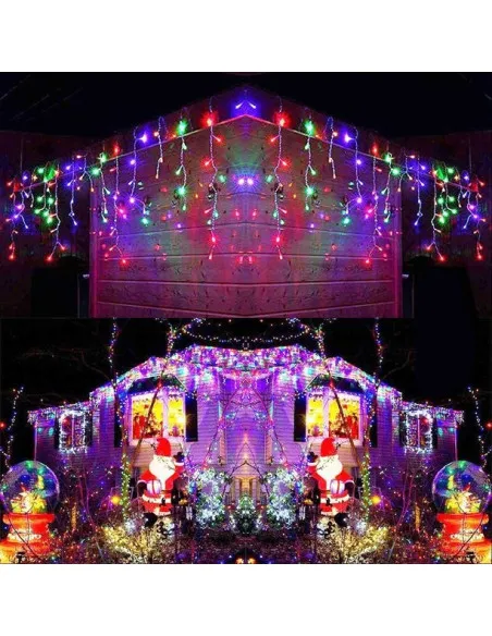 Instalatie 12 metri, 300 LED-uri tip turturi
