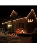 Instalatie 12 metri, 300 LED-uri tip turturi