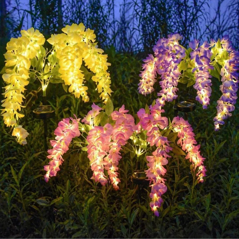 Lampa Solara LED Wisteria, 70 cm, Lumină Albă Caldă, IP65, diverse culori