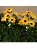Set 2 Lămpi Solare Floarea Soarelui 70cm IP65 LED