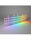 Instalatie tip gardulet LED RGB, 3M, 10 Panouri LED 30x40cm, 16M Culori, Efecte Muzicale, aplicatie control telefon, cod QR