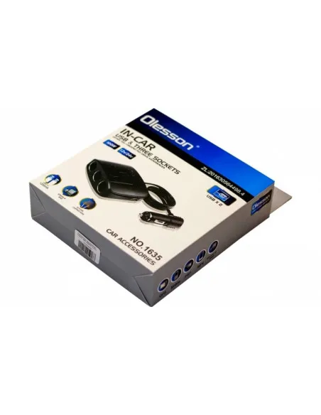Priza tripla + USB pentru bricheta auto