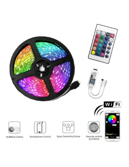 Banda LED RGB 5M Wifi Smart, lumina ambientala