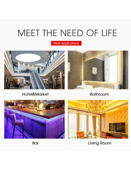 Banda LED RGB 5M Wifi Smart, lumina ambientala