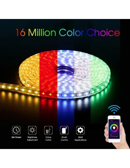 Banda LED RGB 5M Wifi Smart, lumina ambientala