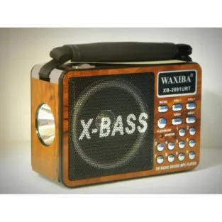 Mini radio dotat cu MP3 si lanterna Waxiba