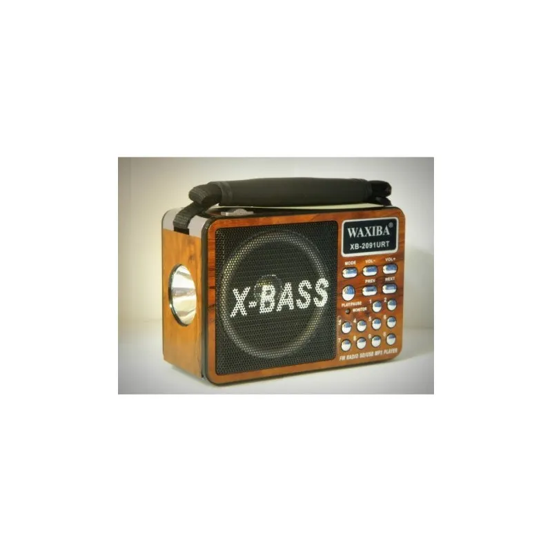 Mini radio dotat cu MP3 si lanterna Waxiba