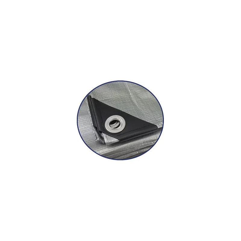 PRELATA CU INELE 6 X 10 M - 80 G/MP- ALBASTRU