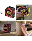 Ruleta Measure King, 3 modalitati de masurare, snur, rola si laser, afisaj LED