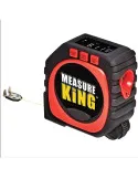 Ruleta Measure King, 3 modalitati de masurare, snur, rola si laser, afisaj LED