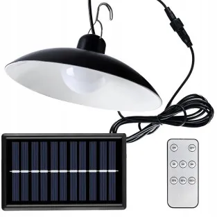 Lampă Solară Pendul cu Cârlig, Panou Solar Independent Cablu 3m, Telecomandă, 3 Niveluri, IP44 2