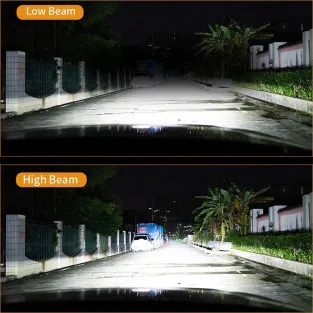 Set 2 becuri auto LED Canbus, 12000Lm H4 220W, 6000K 2