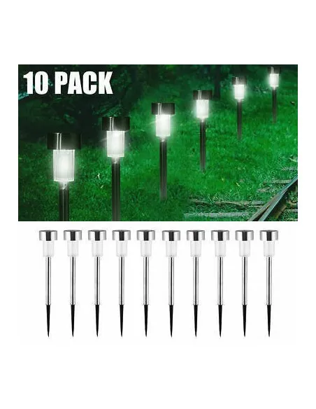 Cumpara 10 buc Lampi solare gradina, LED