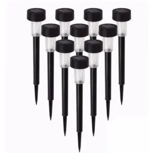 10 buc Lampi solare gradina, LED, exterior din