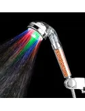 Cap de dus cu LED-uri colorate si granule