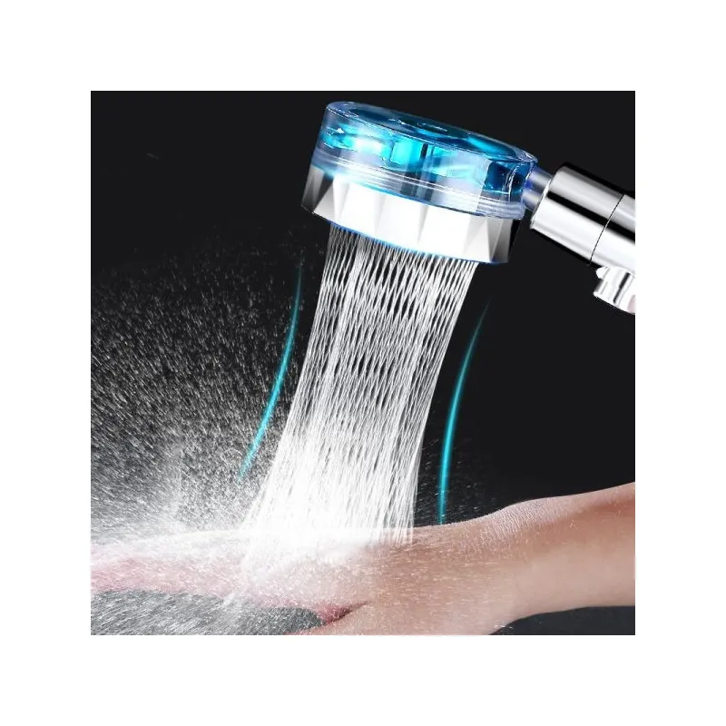Cap de dus turbo pro, cu elice pentru presiune apa, buton on/off