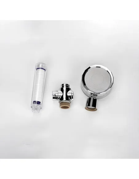 Cap de dus turbo pro, cu elice pentru presiune apa, buton on/off
