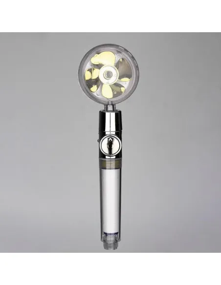 Cap de dus turbo pro, cu elice pentru presiune apa, buton on/off