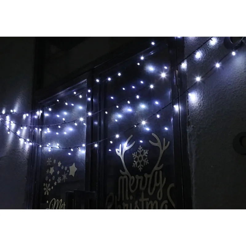 Instalatie 8 metri,ALB RECE, 200 LED-uri tip