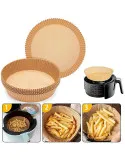 Set 100 buc hartie pentru Air Fryer, de unica folosinta