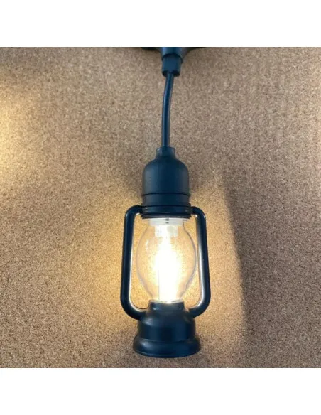 Ghirlanda luminoasa exterior, 10 becuri, 10 m tip felinar incluse