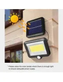 Lampa solara stradala 90W, 120 LED, senzor de