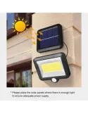 Lampa solara stradala 90W, 120 LED, senzor de
