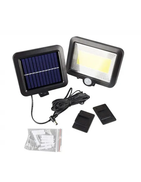 Lampa solara stradala 90W, 120 LED, senzor de
