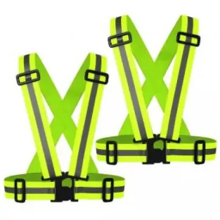 Set 2x vesta, ham reflectorizant reglabil, material elastic