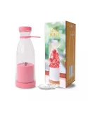 Mini blender portabil cu 6 lame din orel inoxiabil , incarcare usb, 420ml