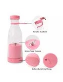 Mini blender portabil cu 6 lame din orel inoxiabil , incarcare usb, 420ml