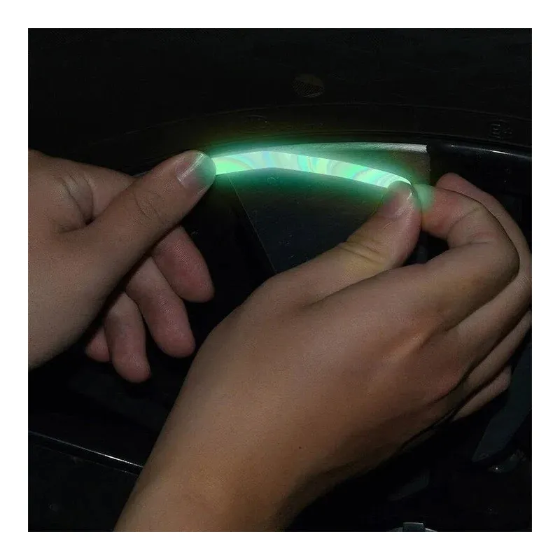 Set 20 Benzi Reflectorizante, Autoadezive, Pentru Roti Auto sau Moto,Galben