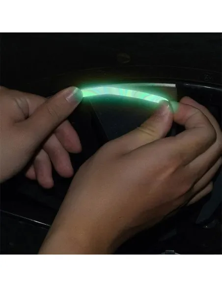 Set 20 Benzi Reflectorizante, Autoadezive, Pentru Roti Auto sau Moto,Galben