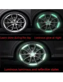 Set 20 Benzi Reflectorizante, Autoadezive, Pentru Roti Auto sau Moto,Galben