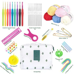 Set Croșetat Qianyou 21 Cârlige Kit Începători 2