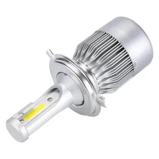 Set 2 becuri auto LED C6 H4 6000K cu 2 faze 2