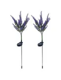 Set 2 Lămpi Solare Levantica Mov 2W IP65 | Grădină