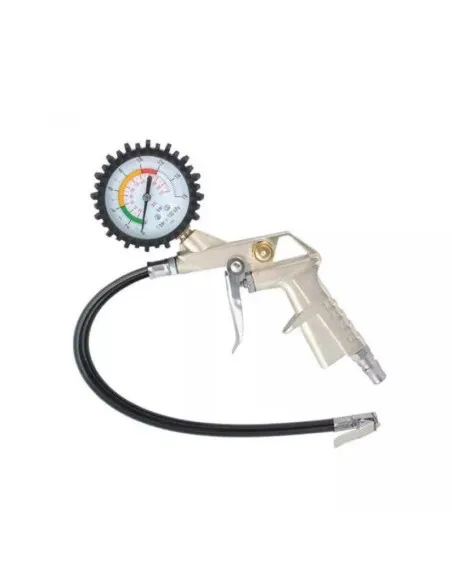 Pistol de umflat pentru compresor cu manometru si furtun 35cm
