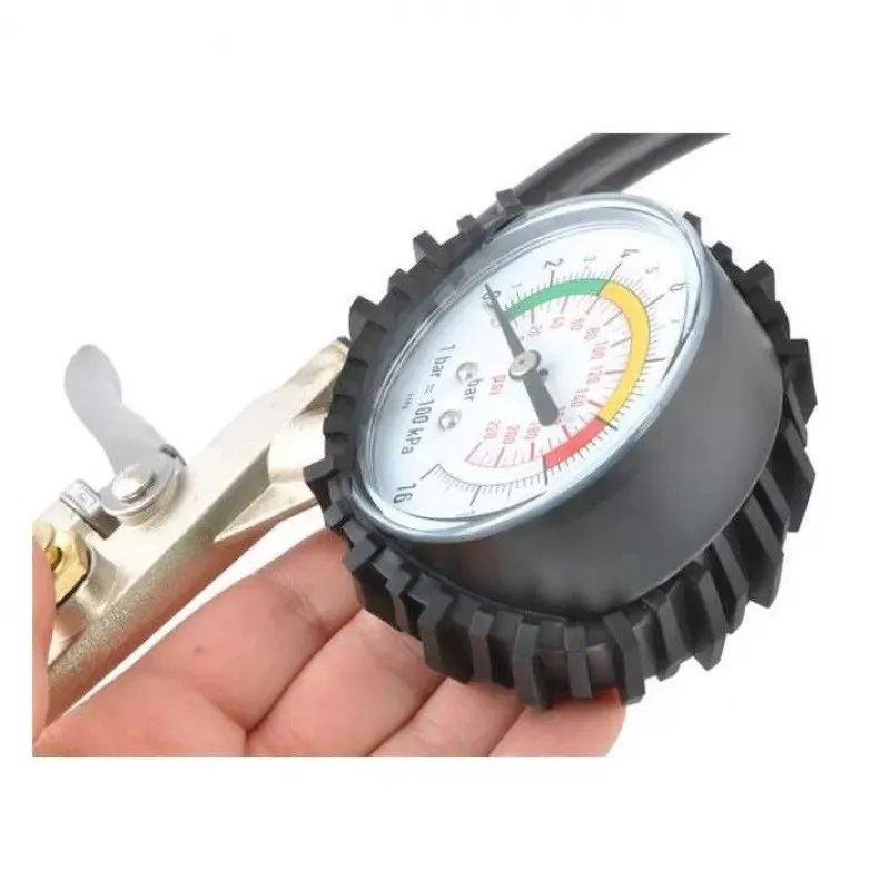 Pistol de umflat pentru compresor cu manometru si furtun 35cm