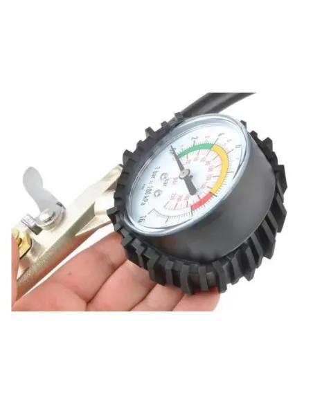 Pistol de umflat pentru compresor cu manometru si furtun 35cm