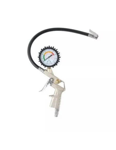 Pistol de umflat pentru compresor cu manometru si furtun 35cm