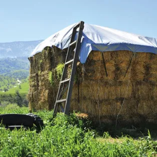 PRELATA CU INELE 80 G/MP, 8x12 M, ALBASTRU 2
