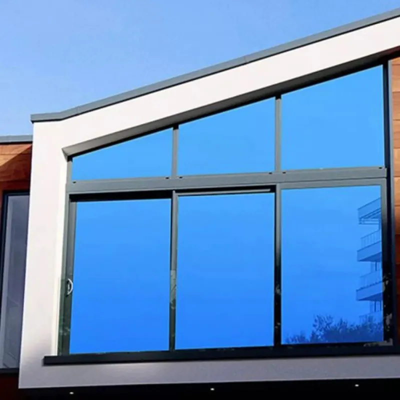 Folie protectie solara pentru geamuri interioare, cu efect de oglinda, UV, 60x300cm
