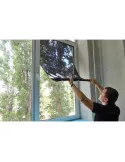 Folie protectie solara pentru geamuri interioare, cu efect de oglinda, UV, 60x300cm